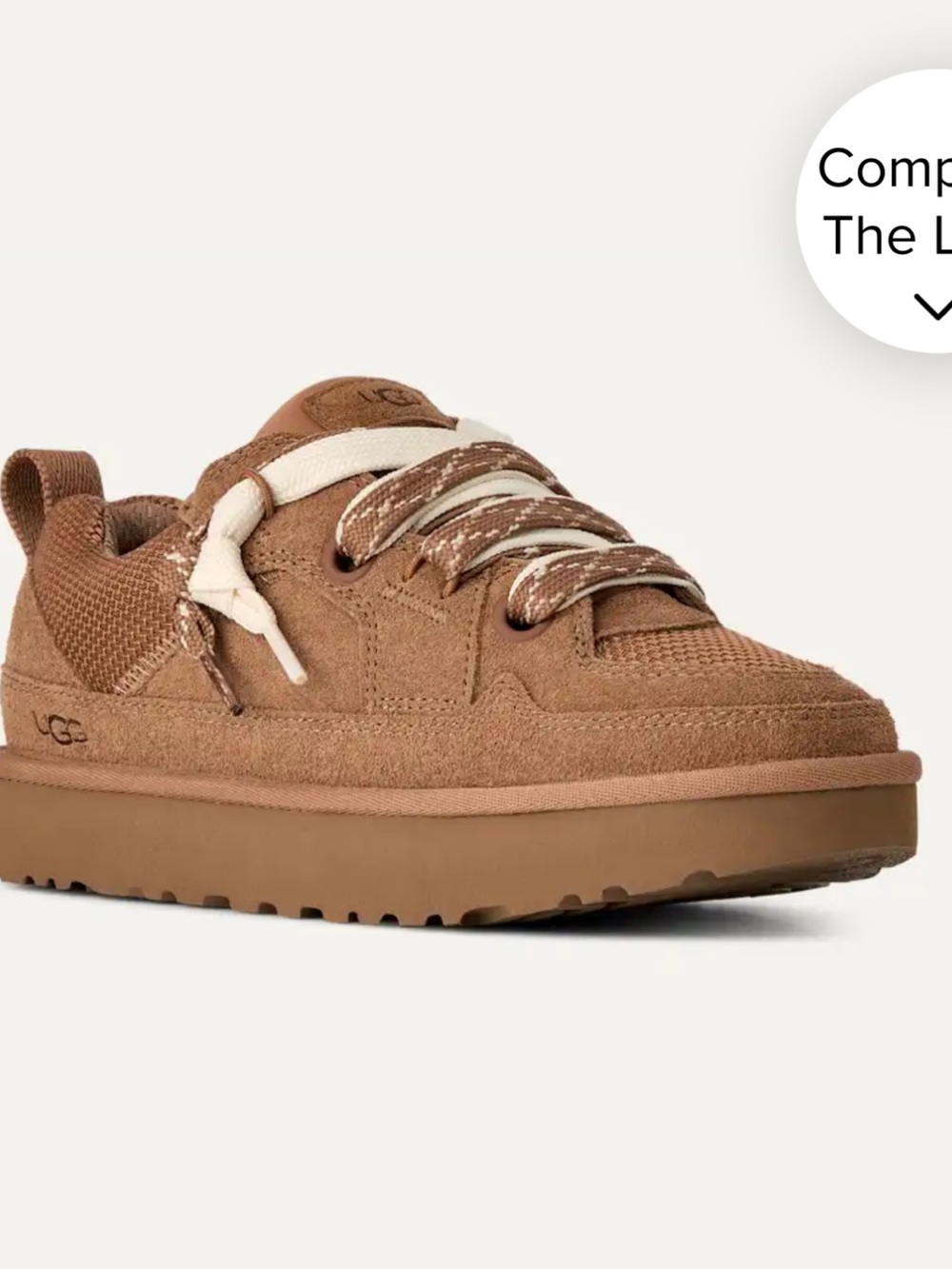 Women’s Ugg Lo Lowmel Sneakers Tennis Shoes Chestnut Sz 10 NIB